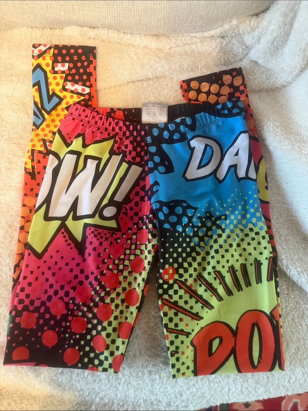 Bright Cartoon Art Leggings - Multicolor